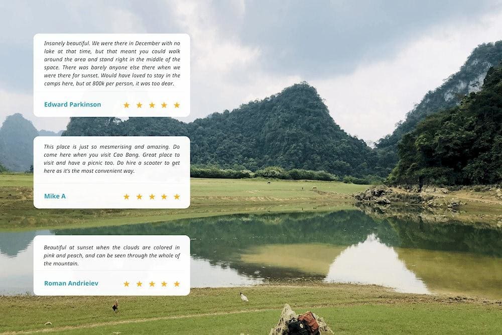 Tourist reviews of the beautiful scenery of Nui Thung Mountain